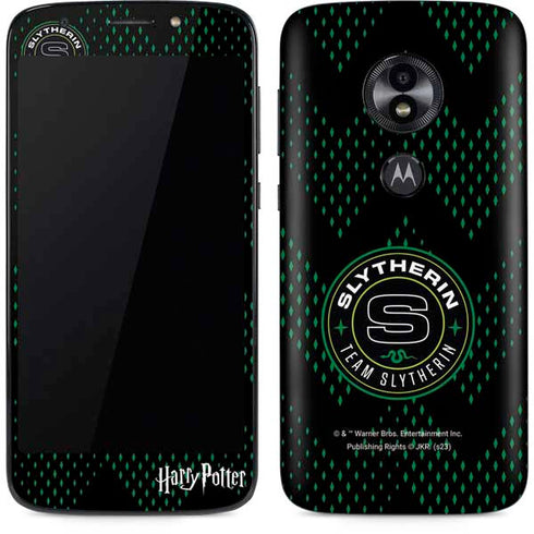 Wizarding Worlds Harry Potter Team Slytherin Moto E5 Play Skin