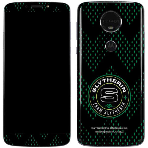 Wizarding Worlds Harry Potter Team Slytherin Moto E5 Plus Skin