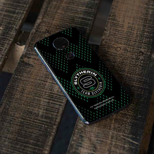Wizarding Worlds Harry Potter Team Slytherin Moto E5 Plus Skin