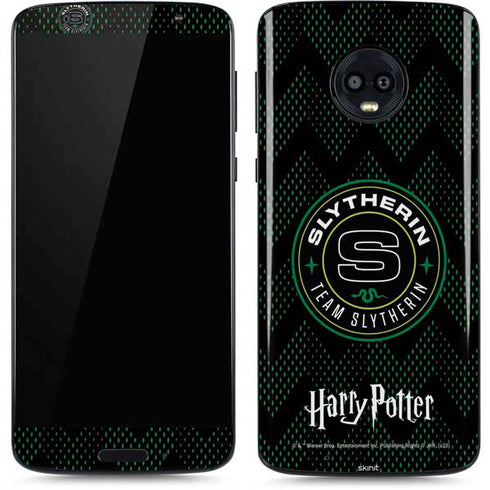 Wizarding Worlds Harry Potter Team Slytherin Moto G6 Skin