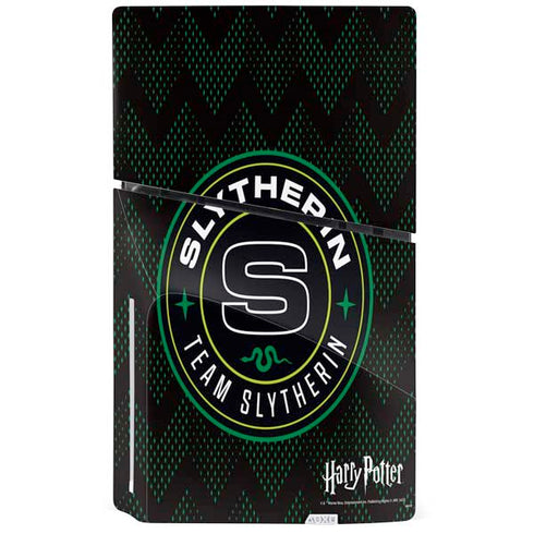 Wizarding Worlds Harry Potter Team Slytherin PS5 Slim Disk Console Skin