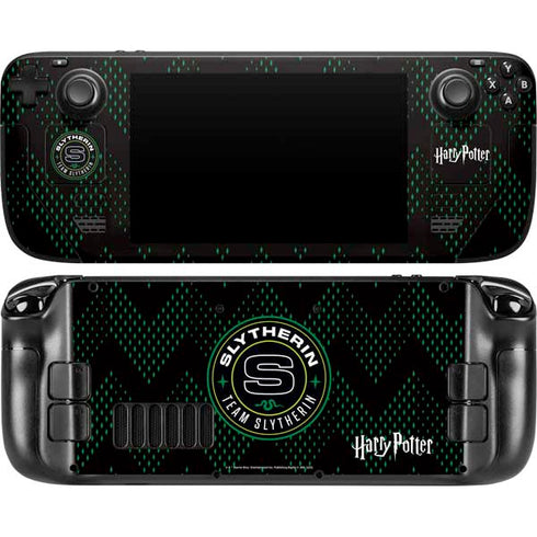 Wizarding Worlds Harry Potter Team Slytherin Steam Deck Handheld Gaming Computer Skin
