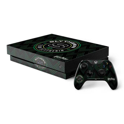 Wizarding Worlds Harry Potter Team Slytherin Xbox One X Bundle Skin