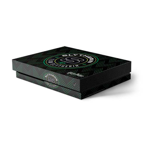 Wizarding Worlds Harry Potter Team Slytherin Xbox One X Console Skin