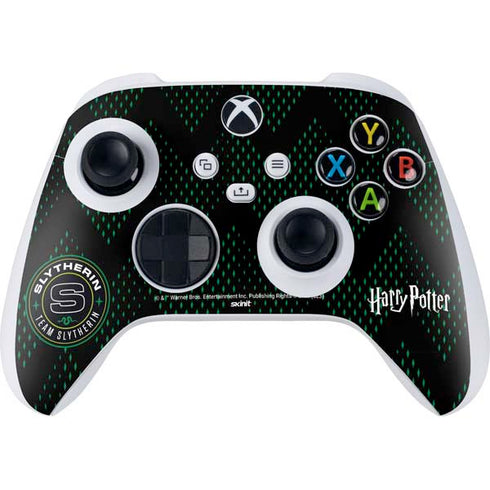 Wizarding Worlds Harry Potter Team Slytherin Xbox Series S Controller Skin