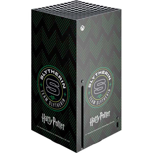 Wizarding Worlds Harry Potter Team Slytherin Xbox Series X Console Skin