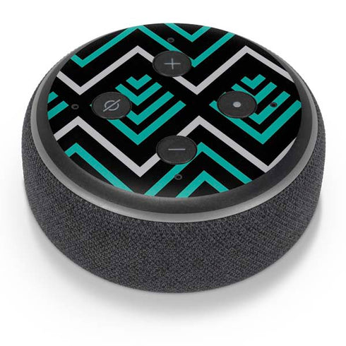 Techno Chevron Amazon Echo Dot Skin