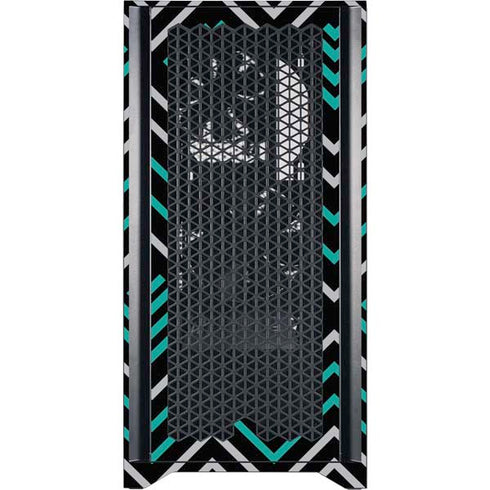 Techno Chevron Corsair 4000D Tempered Glass Mid-Tower ATX Case Skin