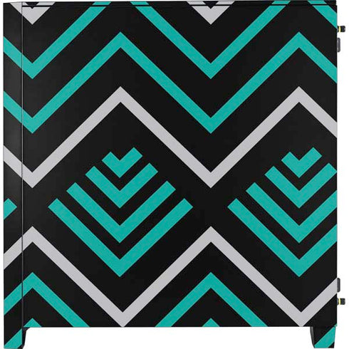 Techno Chevron Corsair 4000D Tempered Glass Mid-Tower ATX Case Skin