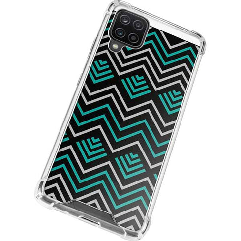 Techno Chevron Galaxy A12 Clear Case