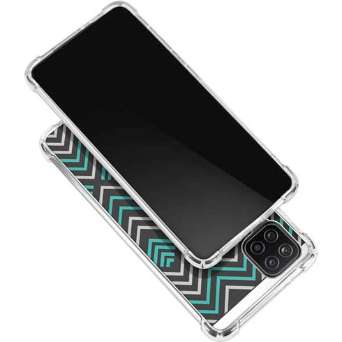 Techno Chevron Galaxy A12 Clear Case