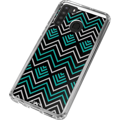Techno Chevron Galaxy A21 Clear Case
