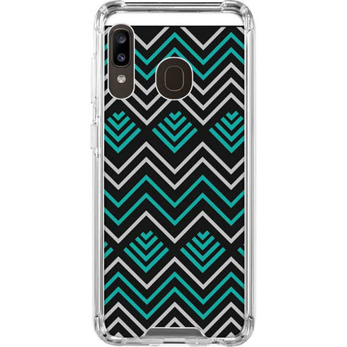 Techno Chevron Galaxy A30 Clear Case