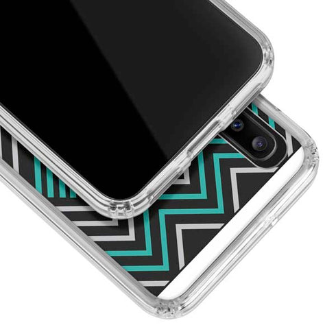 Techno Chevron Galaxy A30 Clear Case