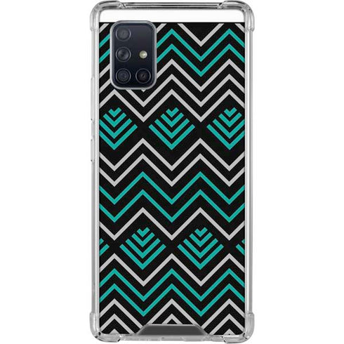 Techno Chevron Galaxy A71 5G Clear Case
