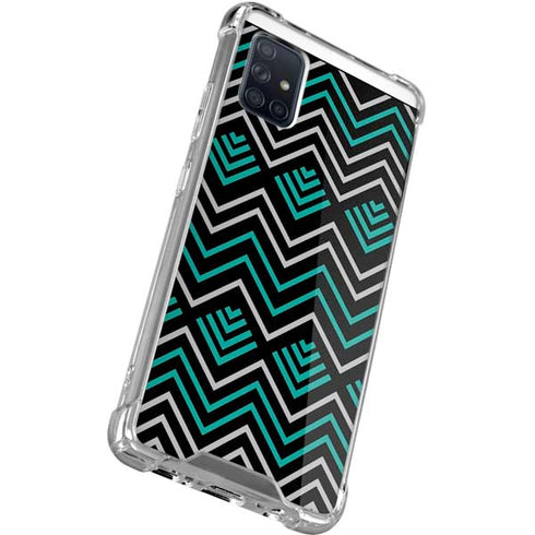 Techno Chevron Galaxy A71 5G Clear Case