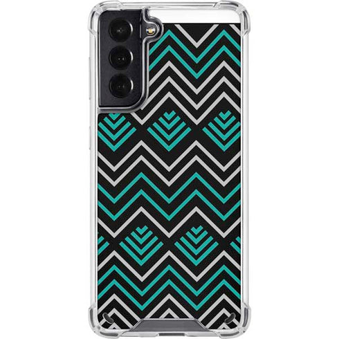 Techno Chevron Galaxy S21 5G Clear Case