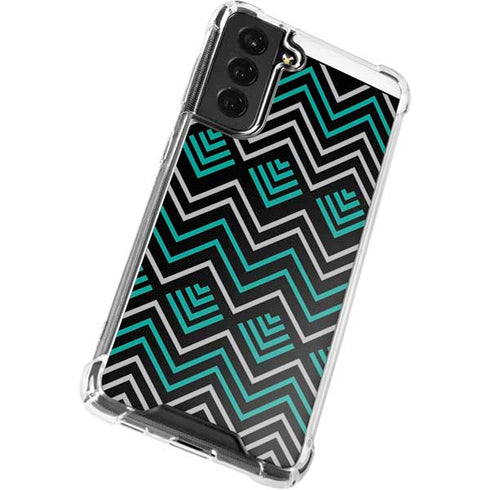 Techno Chevron Galaxy S21 FE Clear Case