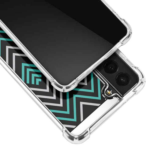 Techno Chevron Galaxy S21 FE Clear Case