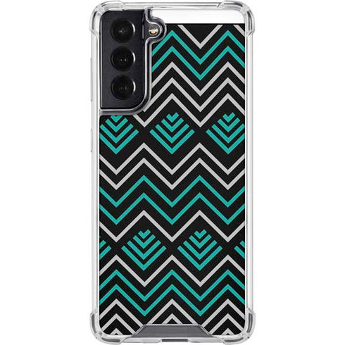 Techno Chevron Galaxy S22 Clear Case