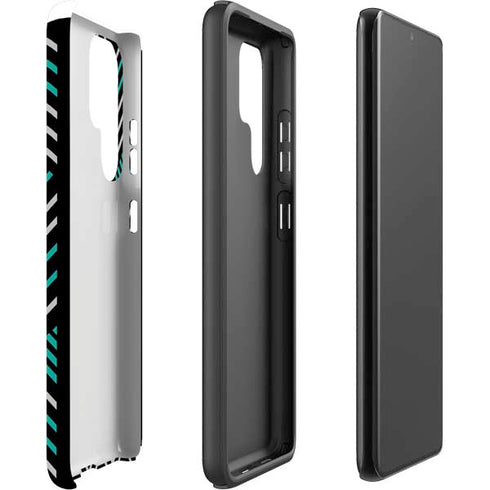 Techno Chevron Galaxy S22 Ultra Pro Case