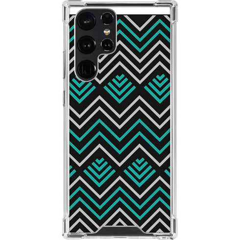 Techno Chevron Galaxy S24 Ultra Clear Case