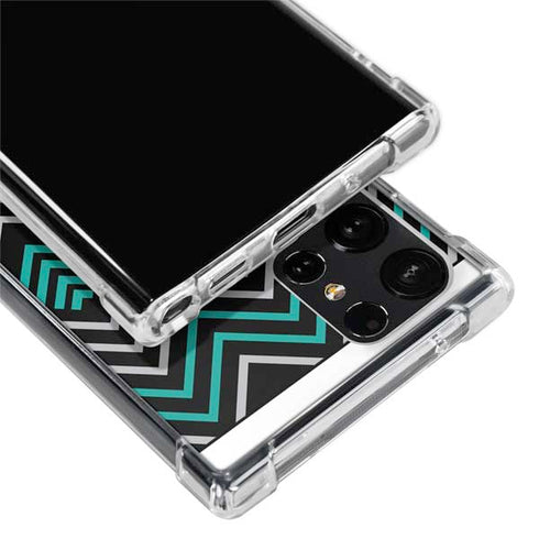 Techno Chevron Galaxy S24 Ultra Clear Case