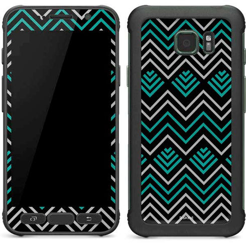 Techno Chevron Galaxy S7 Active Skin