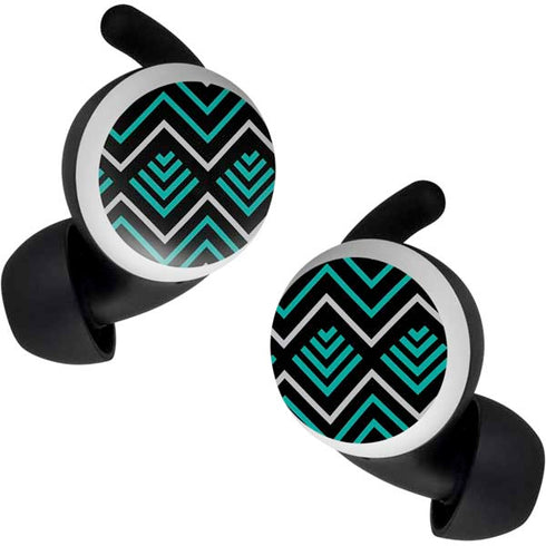 Techno Chevron Google Pixel Buds Skin