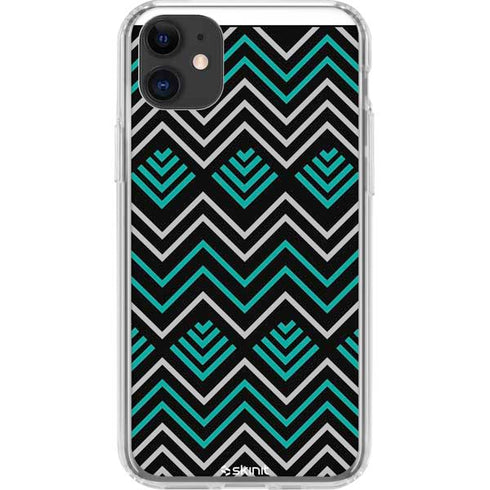 Techno Chevron iPhone 11 Clear Case