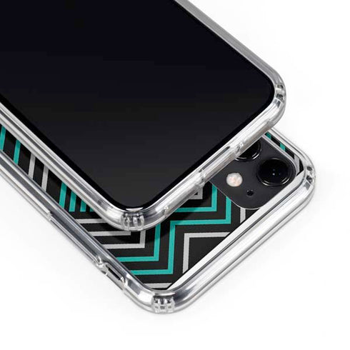 Techno Chevron iPhone 11 Clear Case