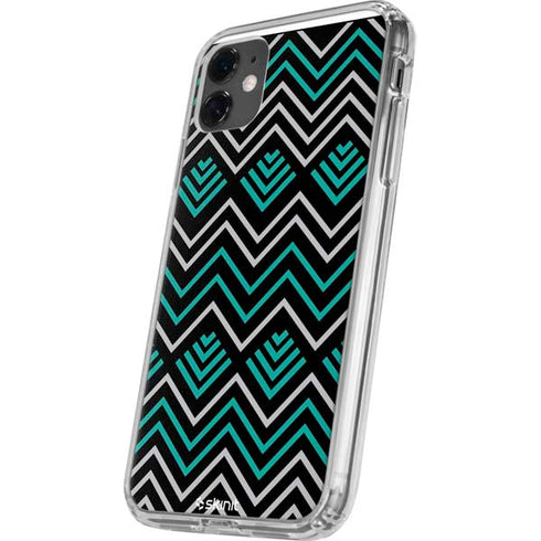 Techno Chevron iPhone 11 Clear Case