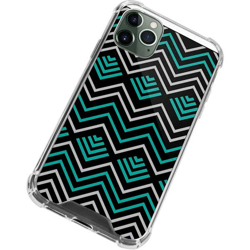 Techno Chevron iPhone 11 Pro Max Clear Case