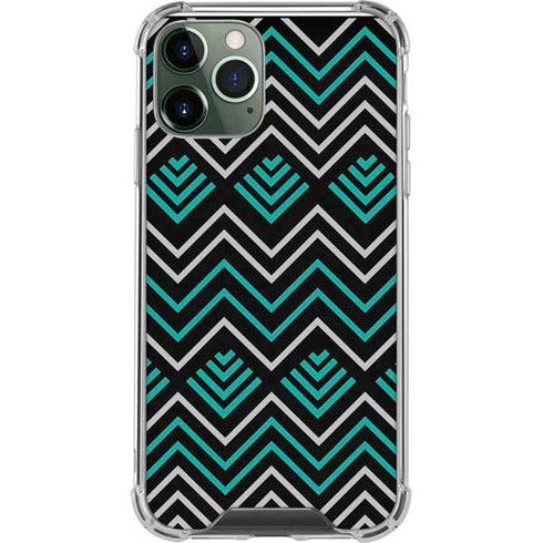 Techno Chevron iPhone 11 Pro Max Clear Case