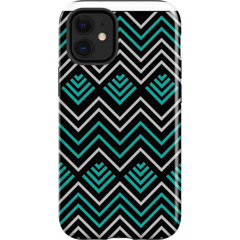 Techno Chevron iPhone 12 Mini Impact Case