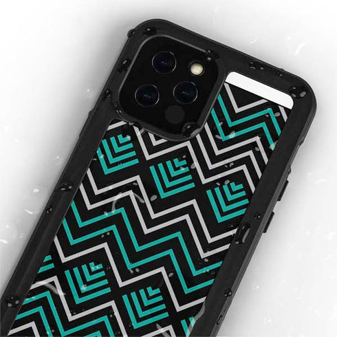 Techno Chevron iPhone 12 Pro Max Waterproof Case