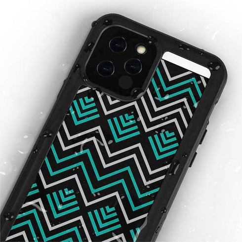Techno Chevron iPhone 12 Pro Waterproof Case