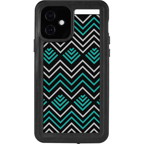 Techno Chevron iPhone 12 Waterproof Case