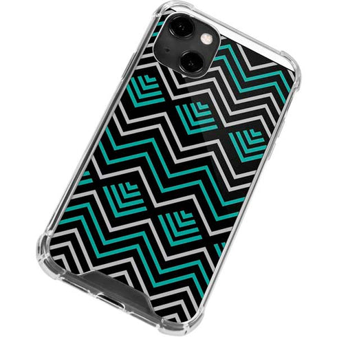 Techno Chevron iPhone 13 Clear Case