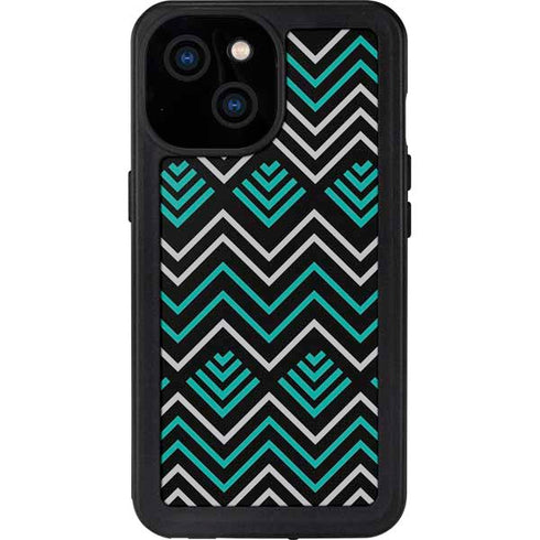 Techno Chevron iPhone 13 Mini Waterproof Case