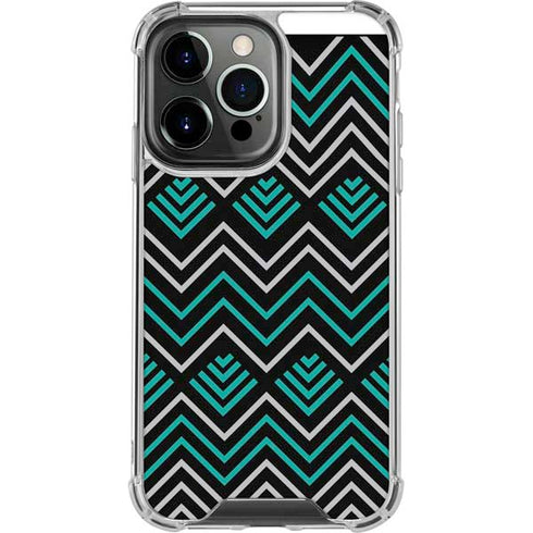 Techno Chevron iPhone 13 Pro Clear Case