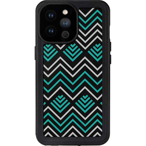Techno Chevron iPhone 14 Pro Max Waterproof Case