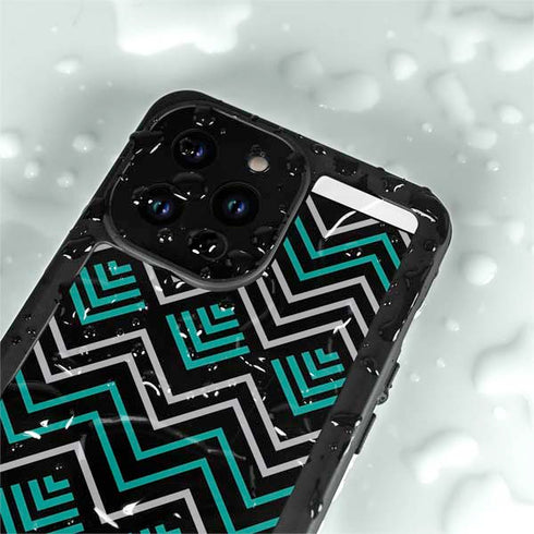 Techno Chevron iPhone 14 Pro Max Waterproof Case