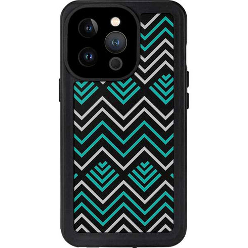 Techno Chevron iPhone 14 Pro Waterproof Case