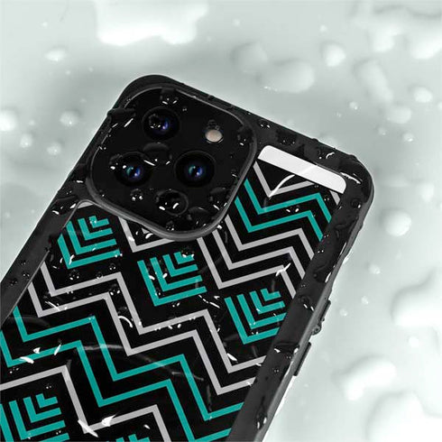 Techno Chevron iPhone 14 Pro Waterproof Case