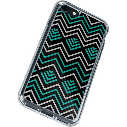 Techno Chevron iPhone SE (2nd & 3rd Gen) Clear Case