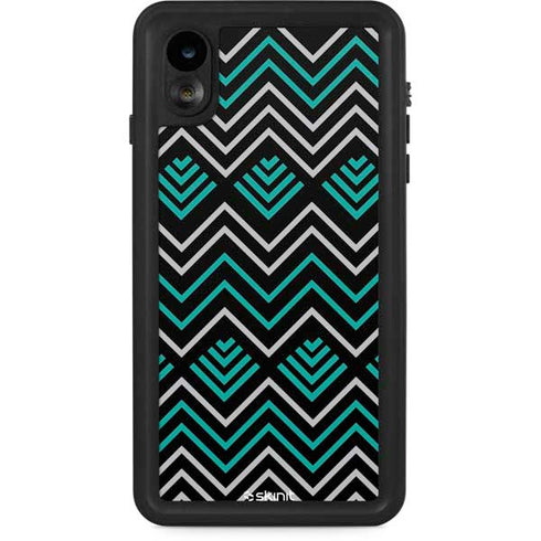 Techno Chevron iPhone XR Waterproof Case