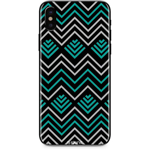 Techno Chevron iPhone XS Skin