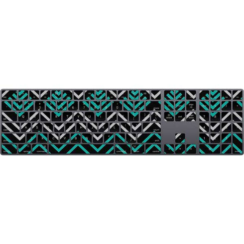 Techno Chevron Magic Keyboard with Numeric Keypad Skin