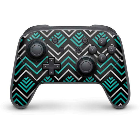 Techno Chevron Nintendo Switch Pro Controller Skin
